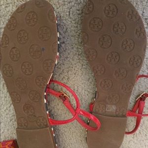 Tory Burch Shoes - Tory Burch Emmy Red White and Blue Sandals Tory Burch Shoes - Tory Burch Emmy Red White and Blue Sandals